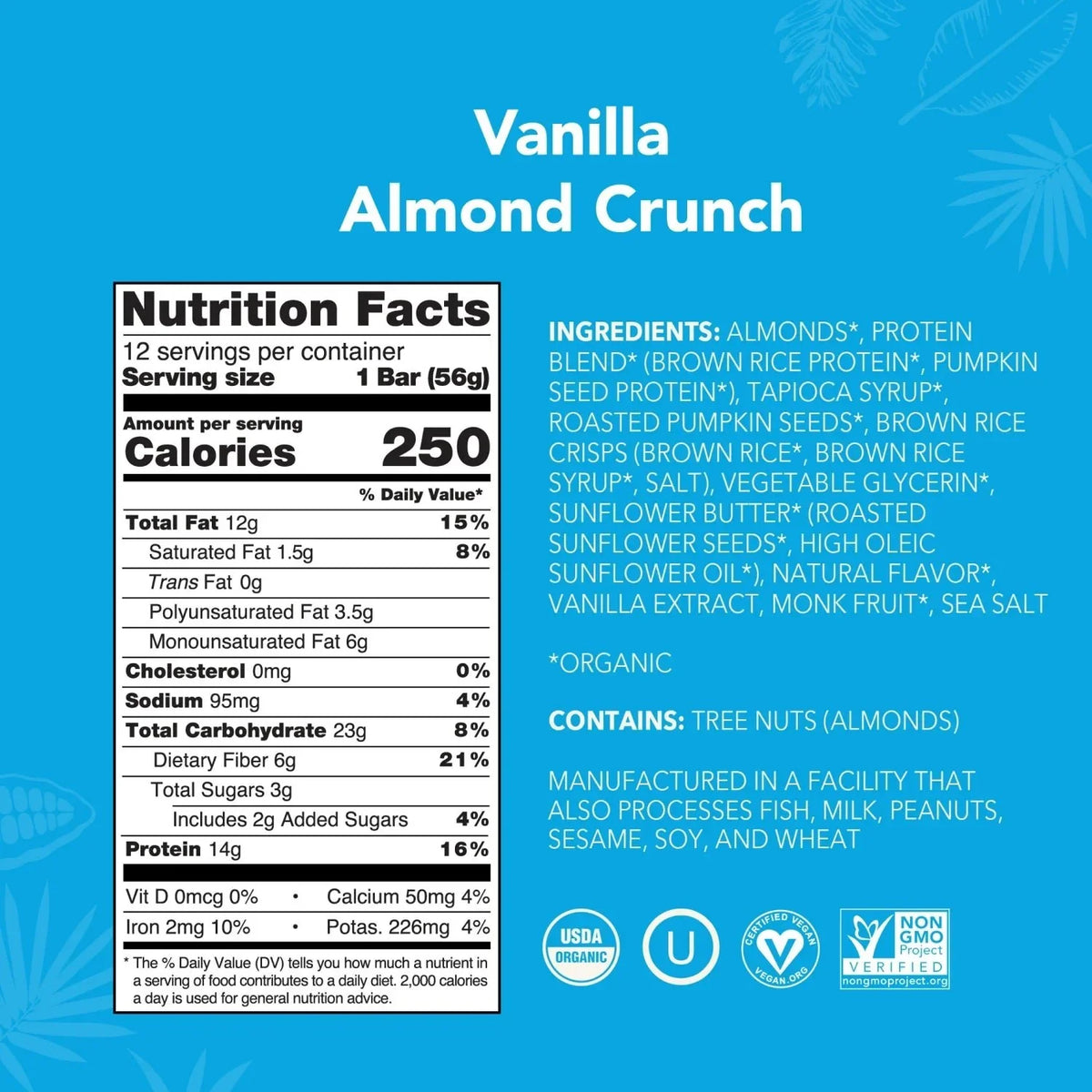 Vanilla Almond Crunch - Protein Bars - Protein-Packed and Ready to Go V5