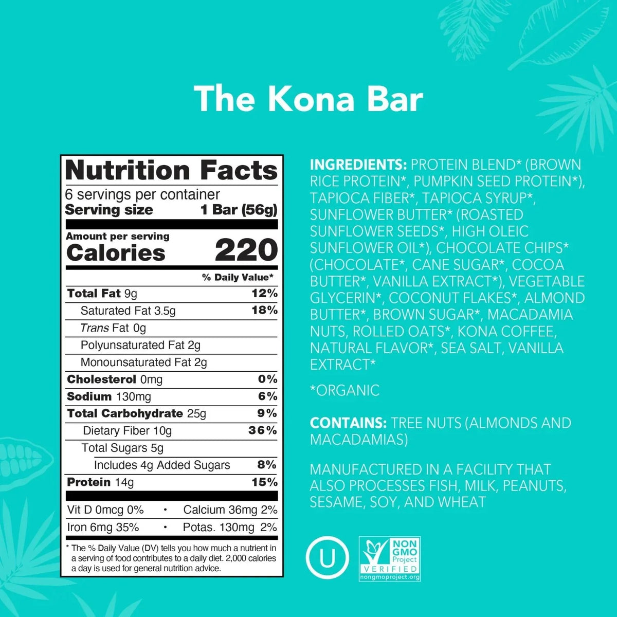 The Kona Bar - Protein Bars - A Better Snack for Every Day Q0