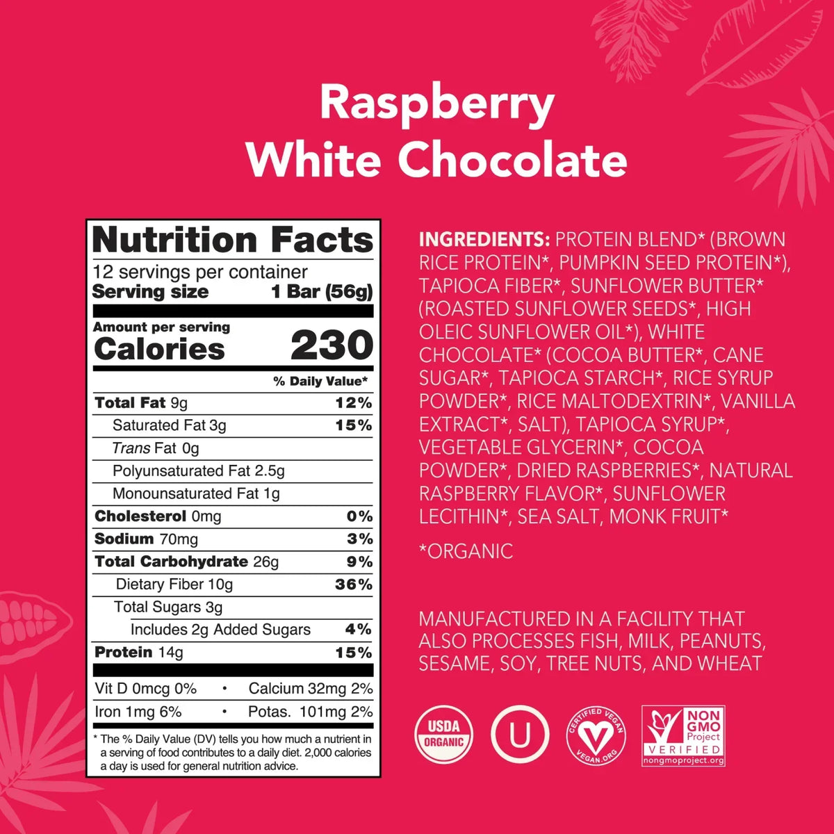 Raspberry White Chocolate - Protein Bars - Clean Energy, Deliciously Made T2