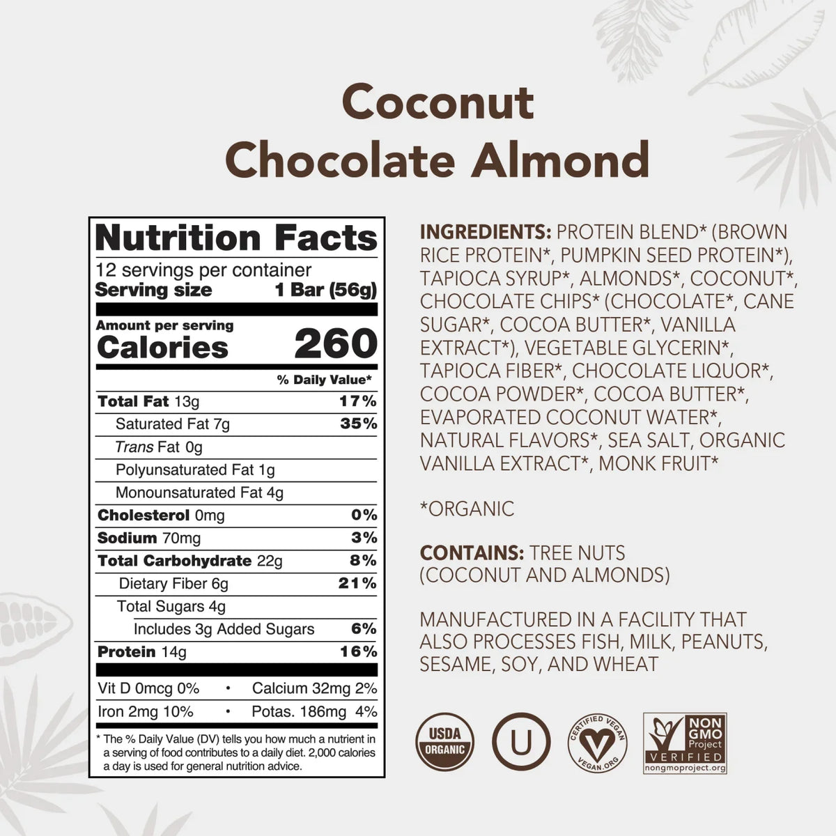 Coconut Chocolate Almond - Protein Bars - Feel-Good Fuel for Any Routine Z9