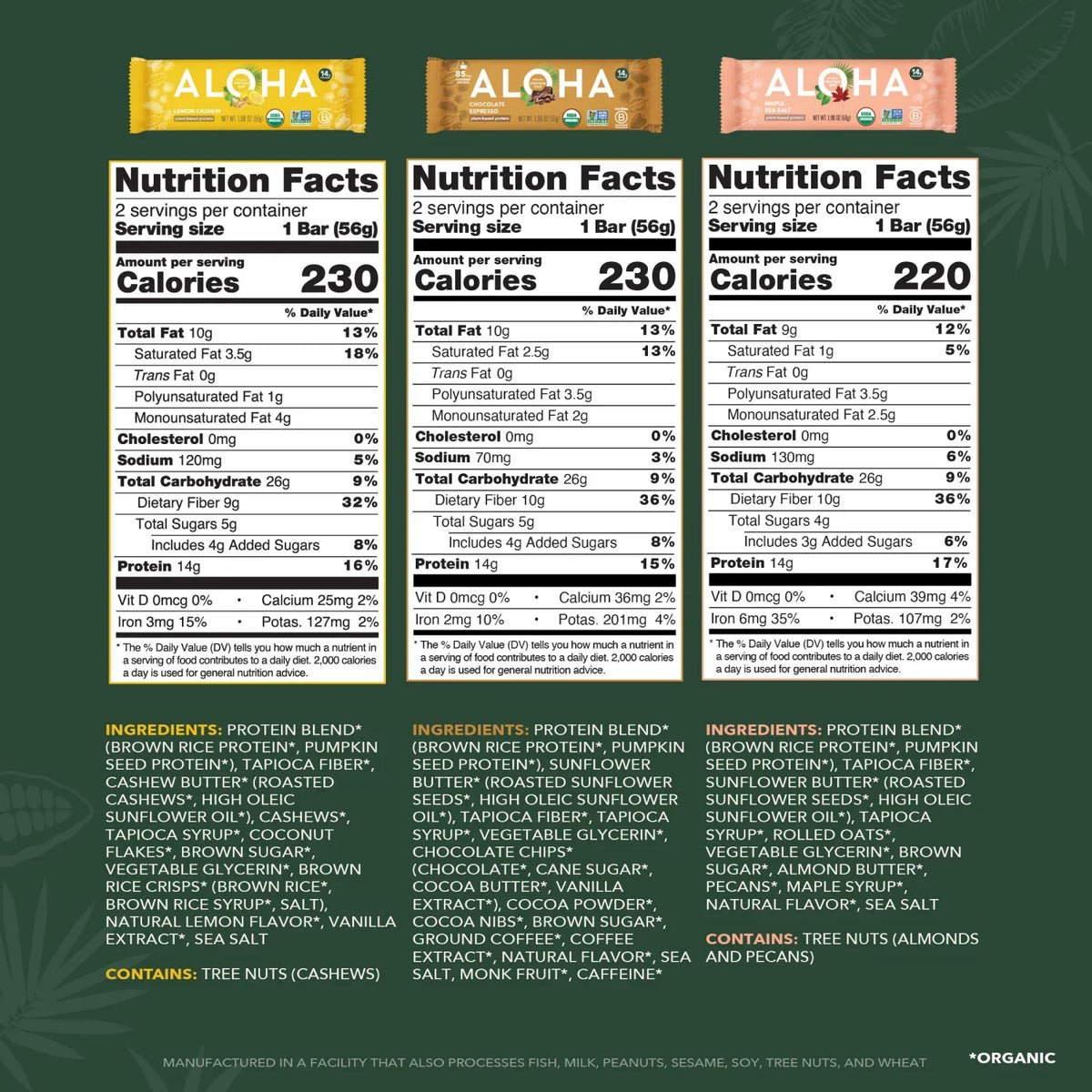 Protein Bar Sampler #2 - Variety Pack - A Better Snack for Every Day J9