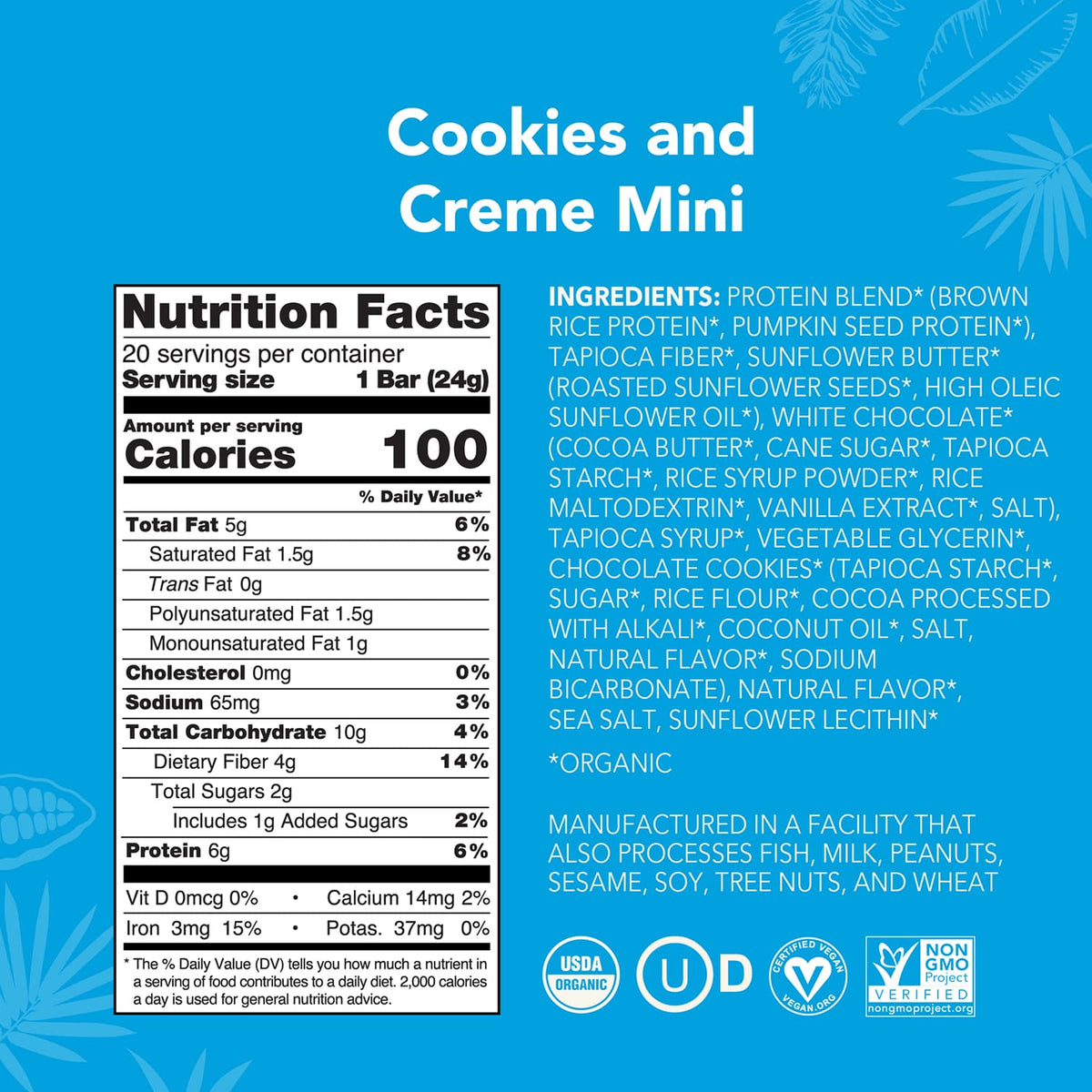 Cookies and Creme - Mini Bars - A Better Snack for Every Day J6