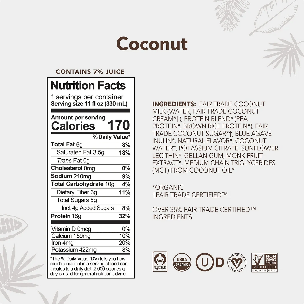Coconut - Protein Drinks - A Better Snack for Every Day Y7