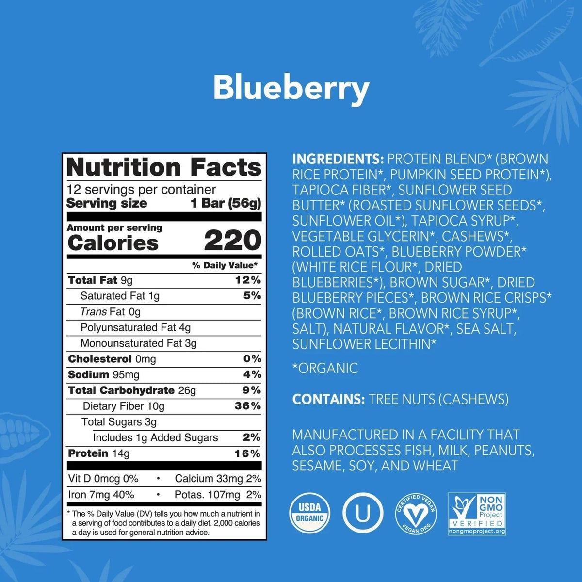 Blueberry - Protein Bars - Feel-Good Fuel for Any Routine L4