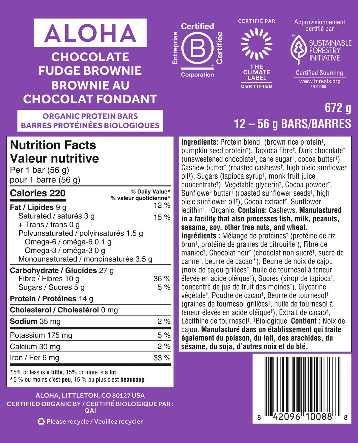 Chocolate Fudge Brownie - Protein Bars (CAD) - Feel-Good Fuel for Any Routine Q5