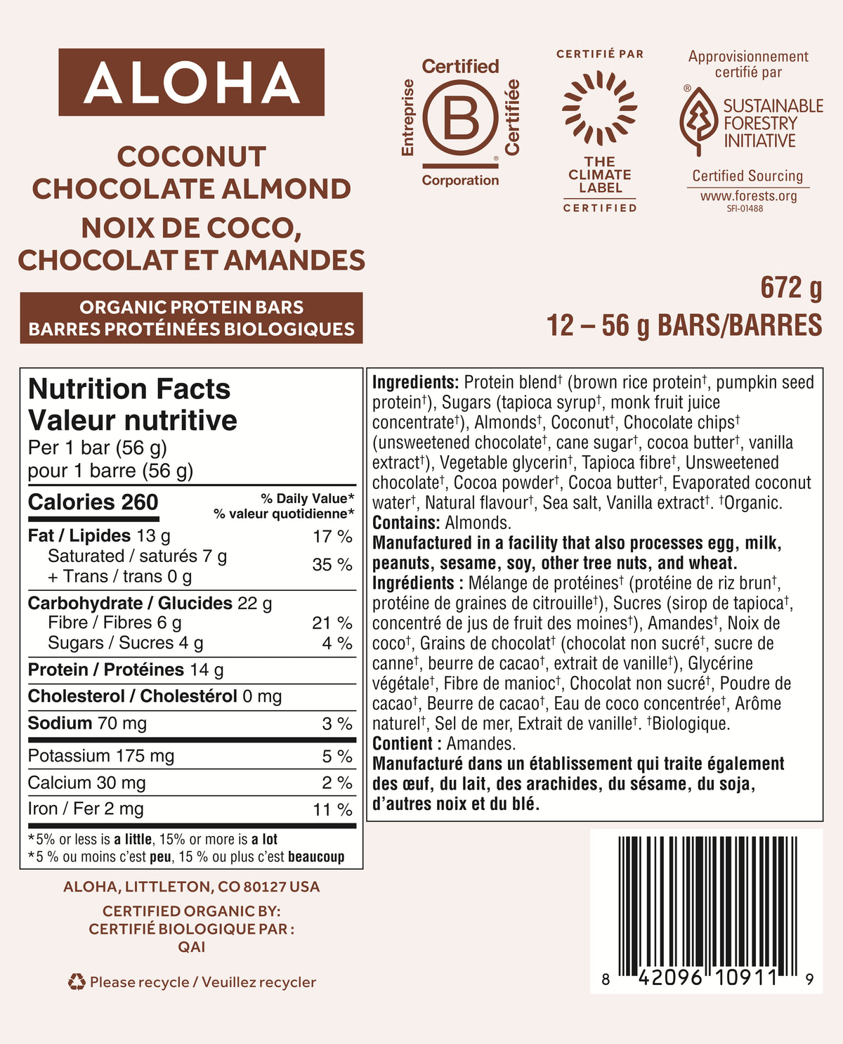 Coconut Chocolate Almond - Protein Bars (CAD) - Feel-Good Fuel for Any Routine T4